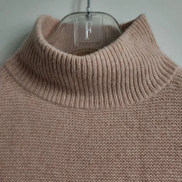 *SOLD* EQUIPMENT Femme | Wool sweater mock neck blush peachy pink sz XS - Picture 6 of 8